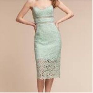 BHLDN Alessa lace midi Dress size 4